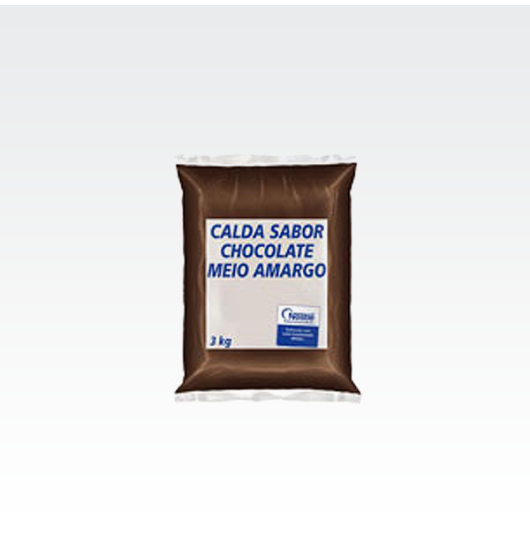 Calda Sabor Chocolate Meio Amargo